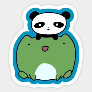 Lil Panda and Frog Sticker